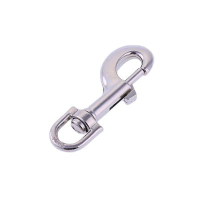 China Universal Export Trigger Metal Lobster Clasp Iron Dog Chain Swivel Clasp Bag 316 Stainless Steel Swivel Eye Bolt Snap Hooks for sale