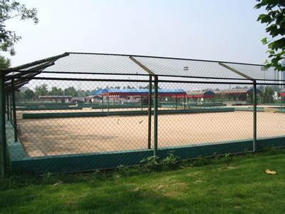 China Durable Iron Wire PVC Coated Chain Link Fence For Football Field Fence for sale