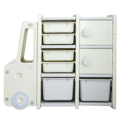 China Modern Children's Play Storage Rack Storage Cabinet Large Capacity Baby Toy Shelf Multi-Layer Shelf Finishing Cabinet for sale