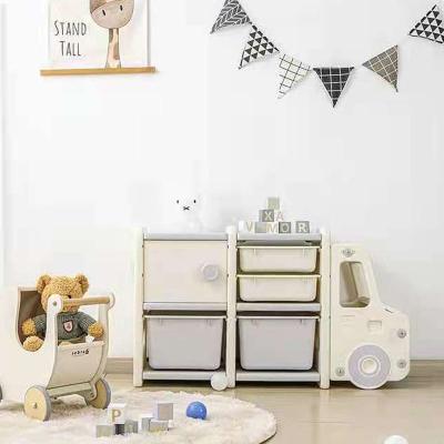 China Modern Children's Play Storage Rack Storage Cabinet Large Capacity Baby Toy Shelf Multi-Layer Shelf Finishing Cabinet for sale