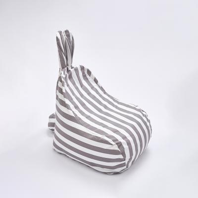 China Modern Nordic Style Rabbit Sofa Seat Stools Leisure Lazy Bean Bag Chair Cute Children Striped Ears Removable And Washable for sale