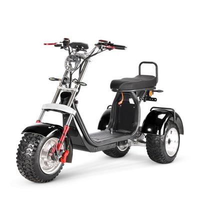 China 2022 new electric motorcycle adult Harley walking fat tire tricycle battery car with 48V lithium battery YH-EH006 for sale