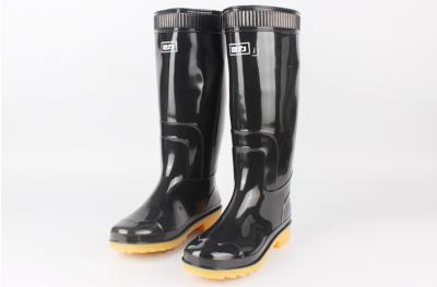 Китай High Top Pvc Non Slip Rubber Bottom Rain Boots Labor Protection продается