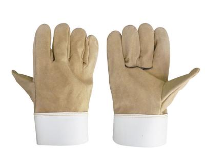 China Two Layer Suede Welder Gloves Half-Leather Gloves Electric Welding Labor Insurance Gloves for sale