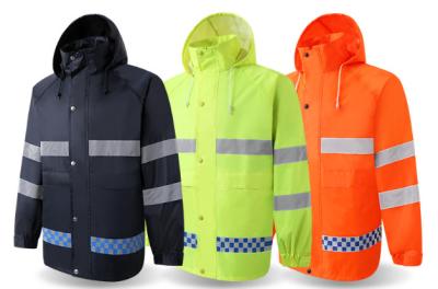 中国 Reflective PPE Safety Wear Waterproof Double Layer Adult Split Raincoat Overalls 販売のため