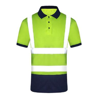 中国 Reflective PPE Safety Wear Road Work Manager Reflective POLO Shirt/T-Shirt Customizable Logo 販売のため