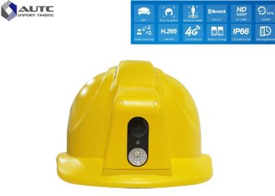 Κίνα Customized High Voltage Black Hard Hat With Wireless HD Camera Lamp προς πώληση