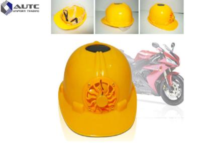 Κίνα Work PPE Safety Helmet Light 51-61cm Solar Power Fan Rechargeable LED Lights προς πώληση