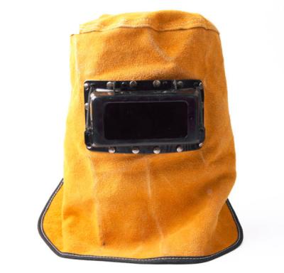 Κίνα Heat Resistant Breathable Welding Helmet Protection Mask With Lens Leather Mask προς πώληση