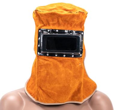 Κίνα Head Mounted Cowhide Leather Welding Protection Welding Helmet προς πώληση