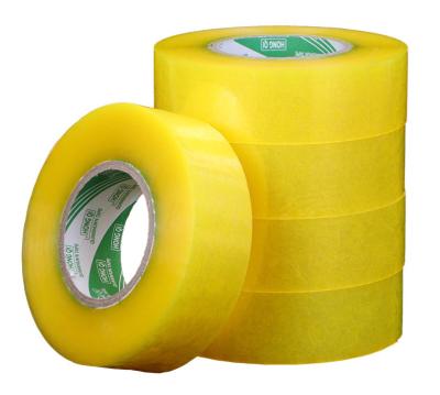 China 48um Thickness 200m Length Transparent No Noise Hot Melt Adhesive Bopp Silent Packing Adhesive Tape for sale