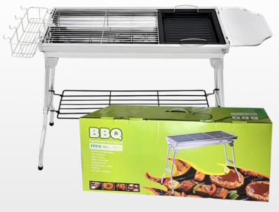 China parrilla portátil de acero inoxidable al aire libre del plegamiento de la parrilla del carbono de la BARBACOA de la parrilla de la barbacoa de la barbacoa de los 73*33.5*70cm en venta