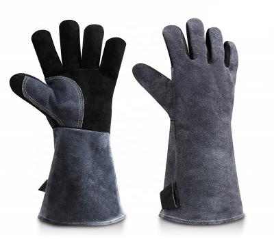 China Custom Heat Ozero CE Resisant Logo Leather GRILL Heavy Duty Barbecue Oven Grill Handschuhe Gloves Heat Handschoenen Guanti DA Forno. for sale