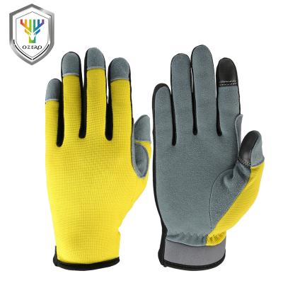 China Touch Screen Ozero Split Buckskin To Leather Other Sports Workout Bike Gloves Ful Finger Touch Screen Women. for sale