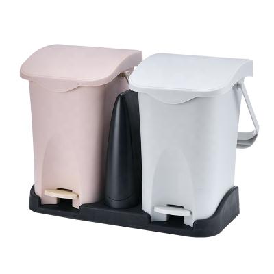 China Eco-Friendly Best Selling Sustainable PP Household Garbage Sorting Bins Bin Plastic Garbage Bin for sale