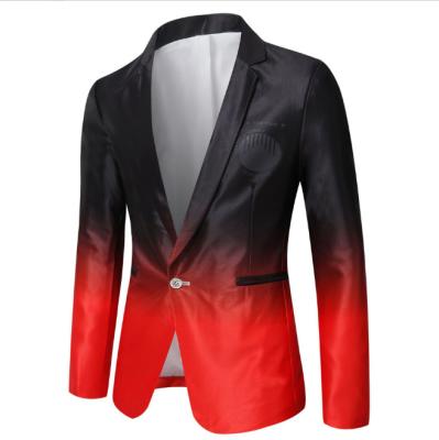 China New Men's Blazer Gradient Waist Fashion Trend Dress Casual Jackets Masculino Slim Fit Male Korean Slim Fit Plus Style for sale