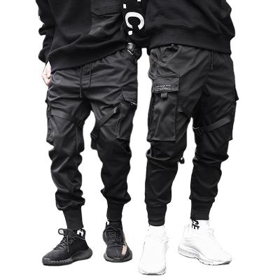 China Anti-pilling Casual Track Pockets Streetwear Hip Hop Cargo Pants Men Slivers Harem Joggers Pants Male Harajuku Fashion Trousers for sale