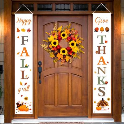 China Fun Thanksgiving Decorations Autumn Harvest Thanksgiving Banner Thanksgiving Banner Thanksgiving Decoration Welcome Autumn Sign for sale