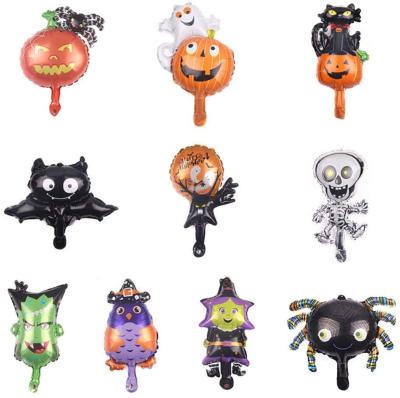 China Quality Card Halloween Foil Balloons 10 Oriented Foil Balloon Sets Party Factory Pumpkin Witch Ghosts Halloween Birthday Room for sale