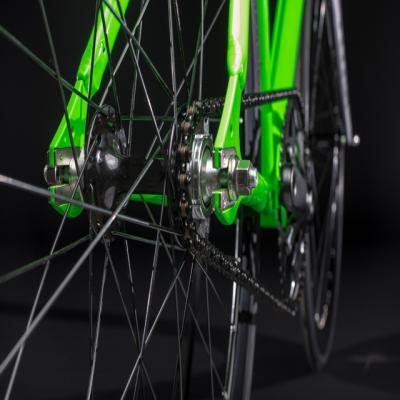 China Carbon Fiber Fixed Gear Bike - Wholesale Green Single Speed ​​Road Racing Frame 14 Track Mini Alloy Bicicleta Fixie Bicycle for sale