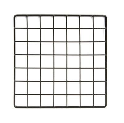 China Minimalist Wire Mesh Panel Black Wire Grid Wall Panel For Retail Display for sale