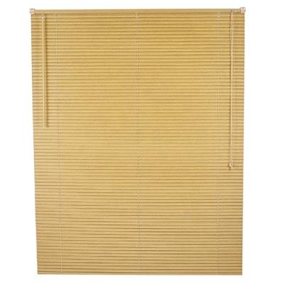 China Best Selling Cordless Rope Eco-Friendly/Waterproof/Fire Retardant 25mm Mini Wooden Vinyl Venetian Blinds For Apartment for sale