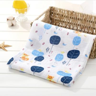 China Anti-pilling 100% Cotton Wrap Bamboo Muslin Blanket Baby Blanket Wrap for sale