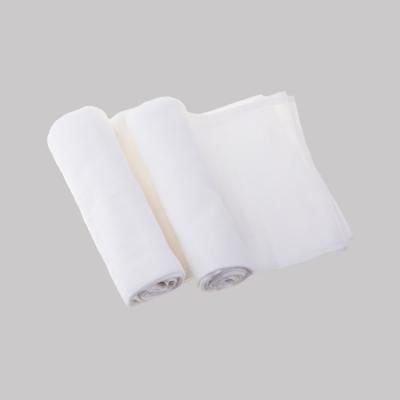 China Cheap White 100% Plain Weave Cotton Muslin Cloth 76x76cm Baby Cloth Diaper for sale