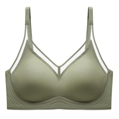 China QUICK DRY High quality Sexy Ladies Bra Wire Free Lace Custom Seamless Push Up Cup for sale