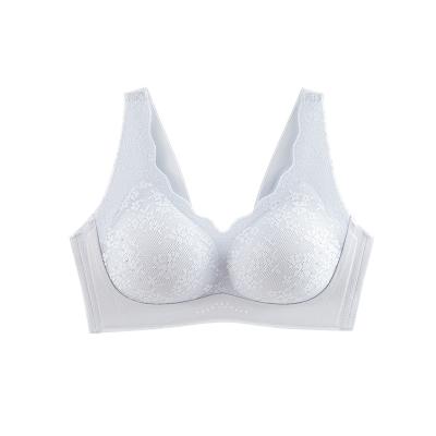 China QUICK DRY Sexy Ladies  Wire Free Lace Cup Face Push Up Seamless OEM  Custom Bra for sale