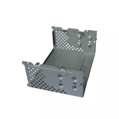 China Custom Stainless Steel Sheet Metal Builder Metal Bracket Parts Folding Powder Coated Metal Bracket for sale