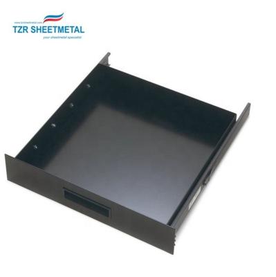 China Custom Stainless Steel Black Anodize Waterproof Aluminum Metal Cabinet Enclosure For Electronics for sale