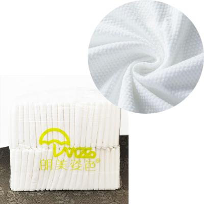 China Wholesale 40 Sheets Large Pack Salon Bath Soft Thick Nonwoven Fabric Towel 75cmx140cm Disposable Bathing Towel Large for sale