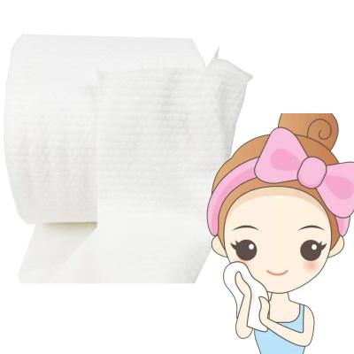 China New Arrival Soft Soft Absorbent Remove Makeup Facial Cleansing Beauty Cotton Towel Nonwoven Disposable Rolled Cotton Cloth for sale