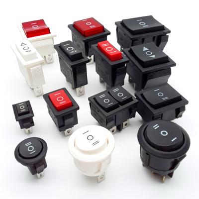 China Electric Equipment T85 10A 250VAC Momentary Rocker Switch 3 Way Big 2 Way Rocker Switch for sale