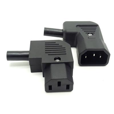 China CE TUV RoHs Industrial IEC c13 c14 c13 power right hand adapter c13 socket connector high quality jack c14 to c13 for sale