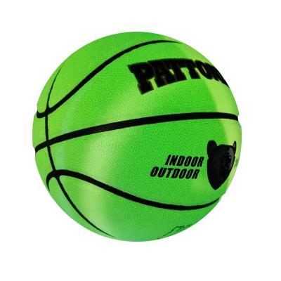 China Luminous + Durable PATTONLEX Personalized Glow In The Dark Luminous Sports Balls Basketball Custom Logo for sale