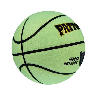 China PATTONLEX Luminous + Durable Light Up Night Ball Official Size 7 Luminous PU Basketball Ball for sale