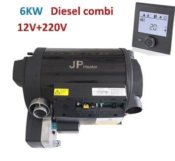 China JP 4KW/6KW 220V Parking Heater Diesel Combi Air Water Heater for Cars & Trucks Providing Warm Air Hot Water for Bath & Wash similar to truma d6e support Bluetooth control à venda