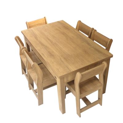 China Hot Selling Modern Incense Cedar Wood Durable Home Furniture Dining Table Sets For Apartments And Villas for sale