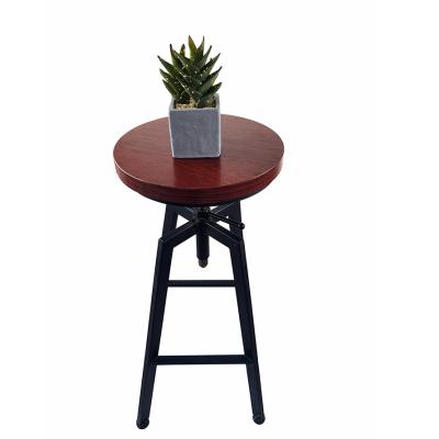 China 2021 Modern New Brown Designed Or Customized Madden Cedar Wood And Metal Stool Bar For Bar And Cafe for sale