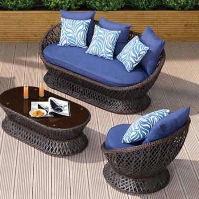 China Outdoor Furniture Eco - Friendly Set Outdoor Sofa Dining Set Mixed Material for sale