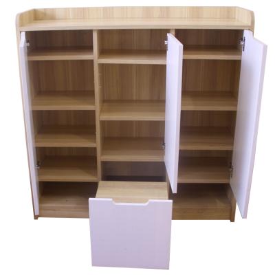 China (Size) OEM Factory Adjustable Shoe Cabinet with Drawer Box and Racks for sale