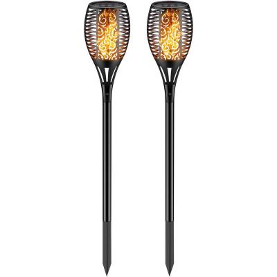 China Modern Outdoor Waterproof Solar Powered Flashing Flame Torch Lights for Garden Lawn Landscape Holiday Christmas Lights for sale