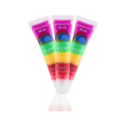 China Waterproof Mini Cute Jelly Waterproof Jelly Private Label Versagel Lip Gloss Base Rainbow Glossy Shimmer Lip Dropper Nude Luster for sale