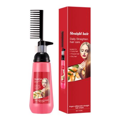 China Mini Permanent Keratin Hair Straightener Professional Hair Straightening Cream With Brush for sale