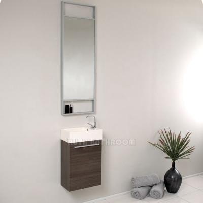 China Modern MDF Bathroom Cabinet PVC Bathroom Furniture Small Bathroom Vanity A5063D for sale