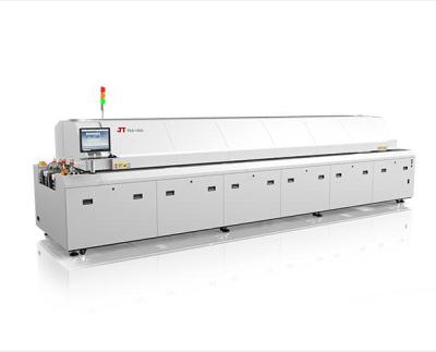 China Premium High Accuracy 8 Temperature Zone Single Track Soldering Smt Reflow Oven Machine JTE-800 for sale