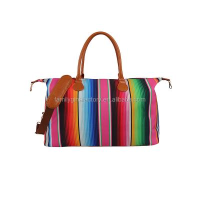 China Travel Duffel Bag Wholesale Customized Serape Weekender Travel Duffel Bag for sale