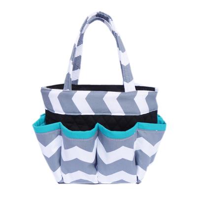 China Madame Wholesale Monogrammed Womens Gray Chevron Bingo Bag for sale